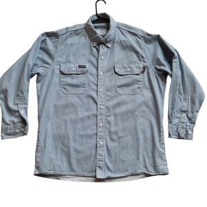 Lapco FR Cat 2 heavyweight button down shirt Size large.